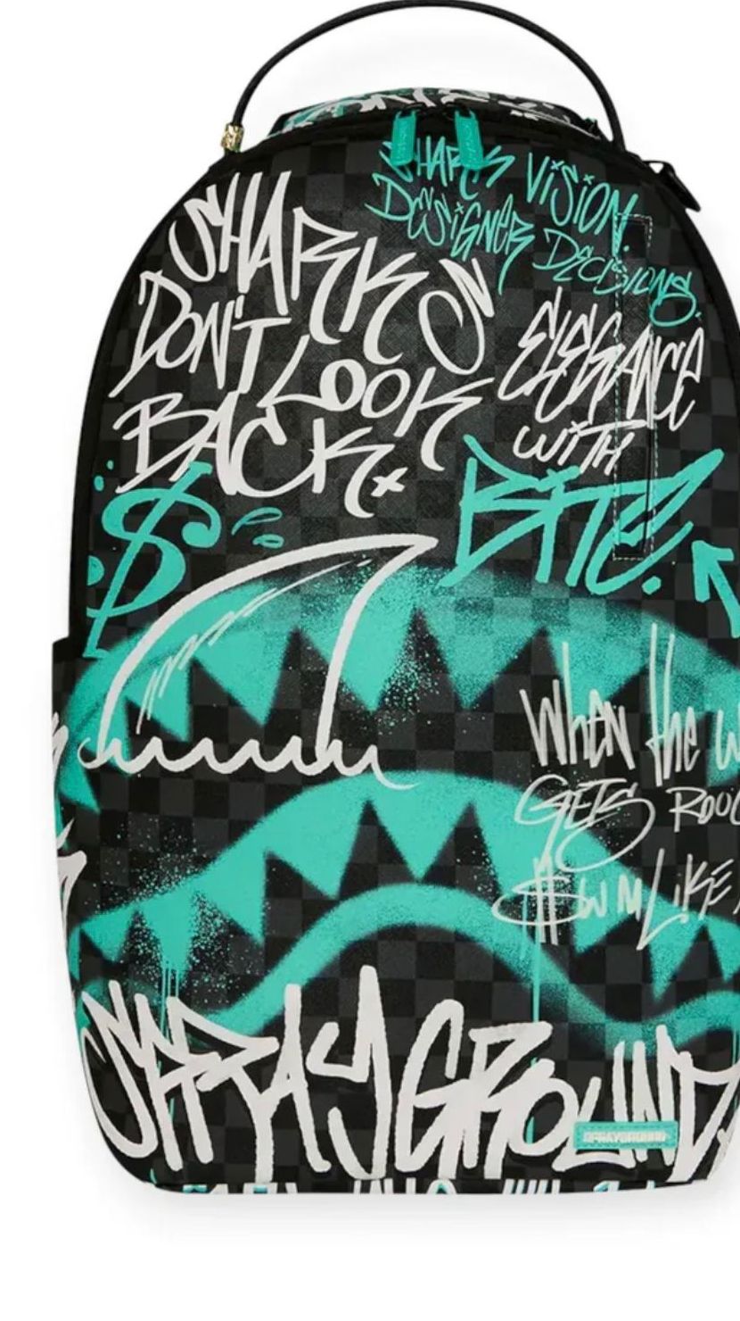 Morral Sprayground Azul Shark