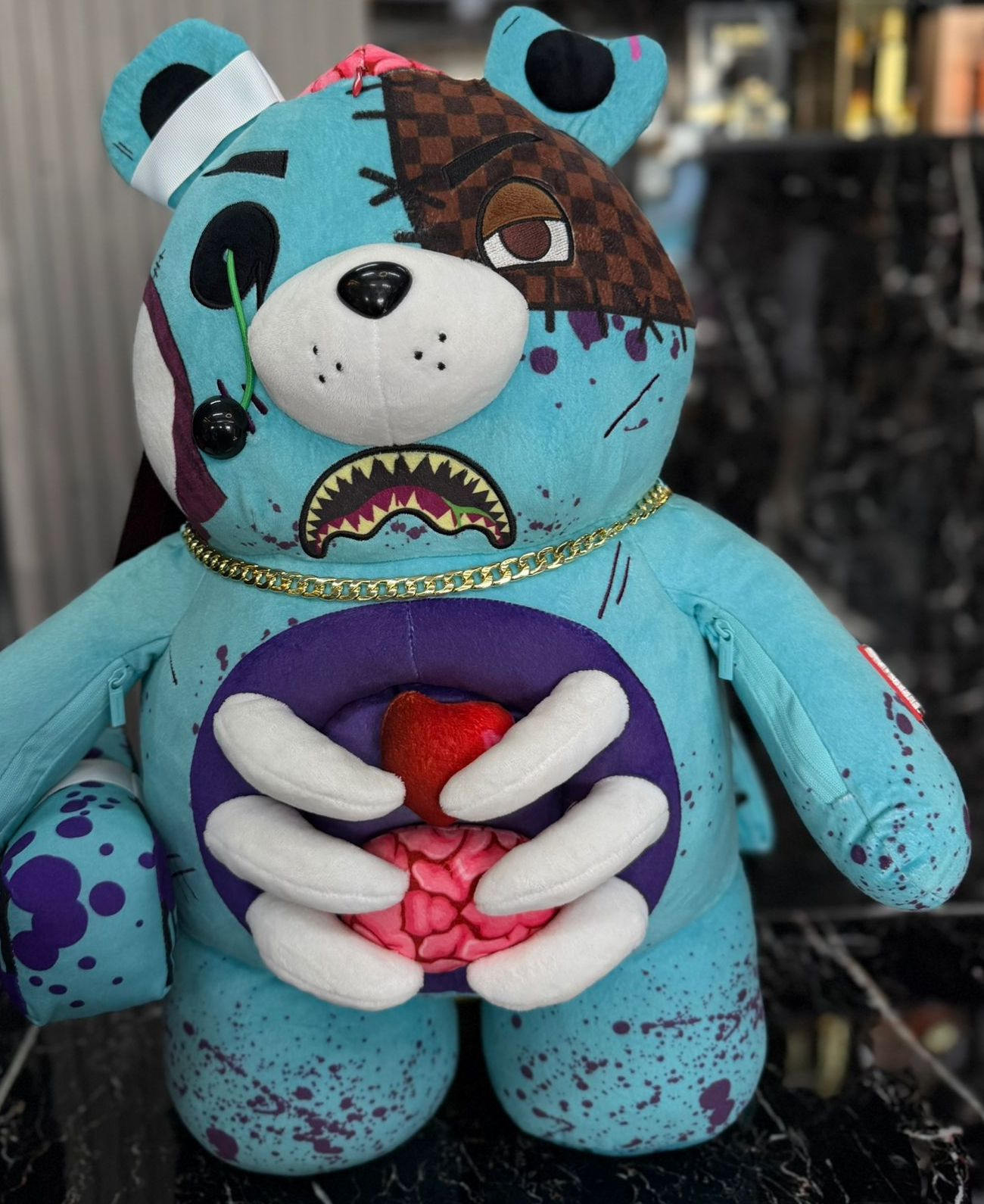 Morral Peluche Sprayground Bear Zombie