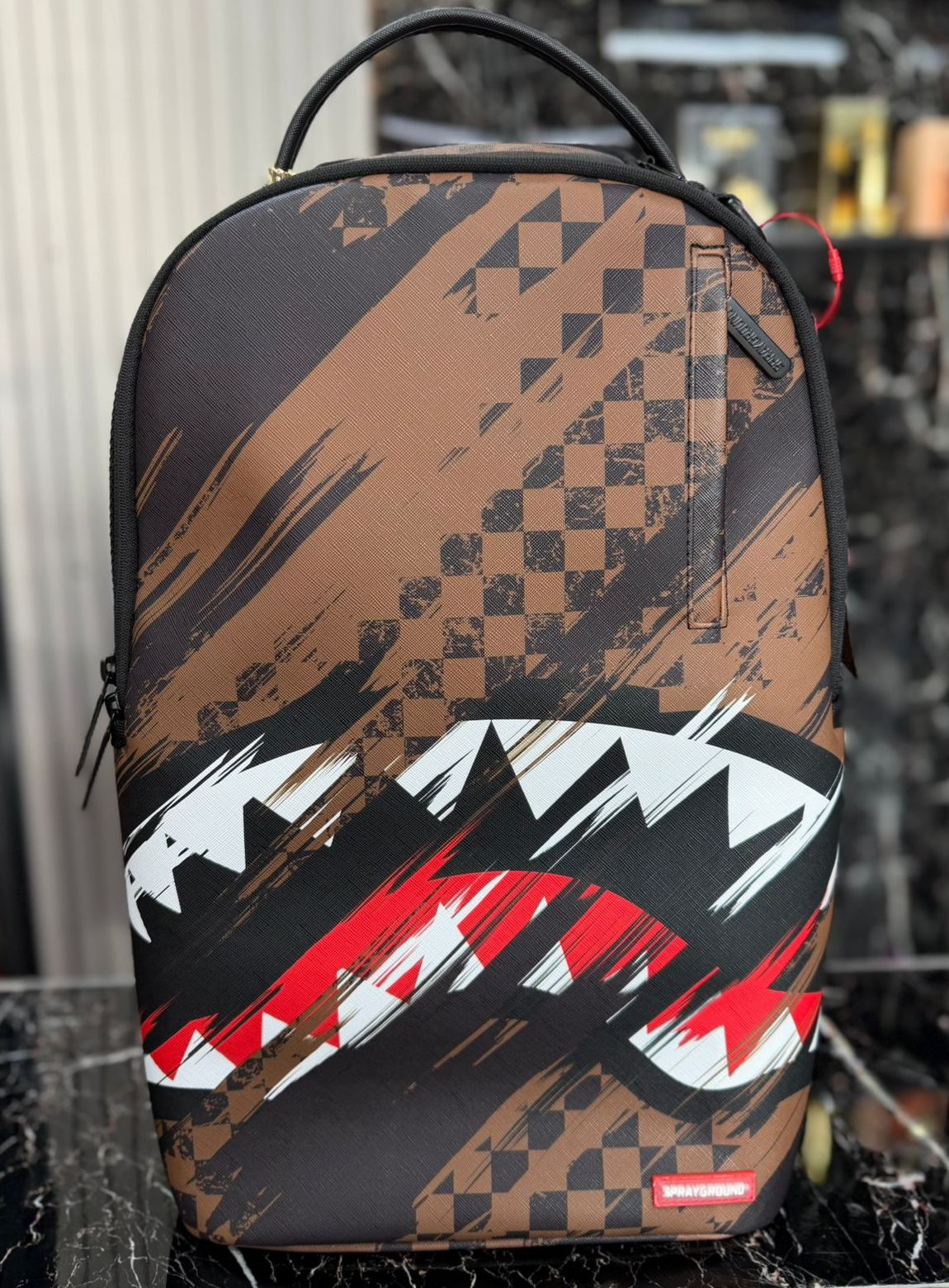 Morral Sprayground Marrón Shark