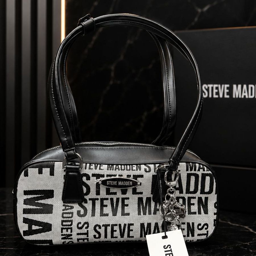 Bolso Steve Madden Negro y Gris