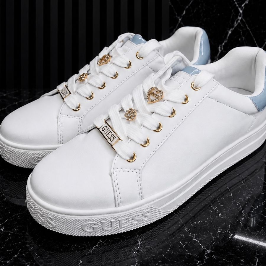 Tenis Guess Boutique Blanco con Azul