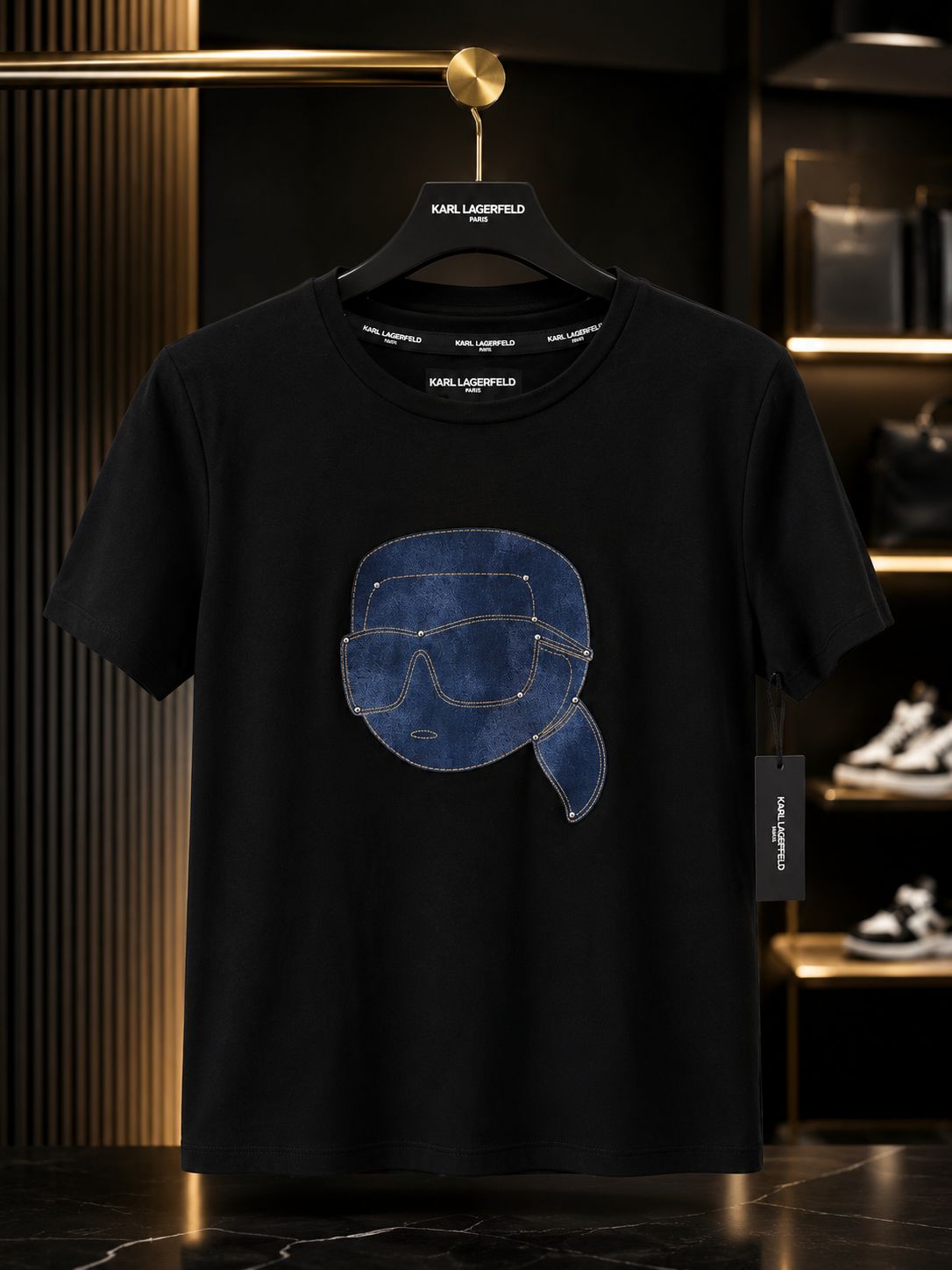 Camiseta Karl Lagerfeld Karl Head Denim