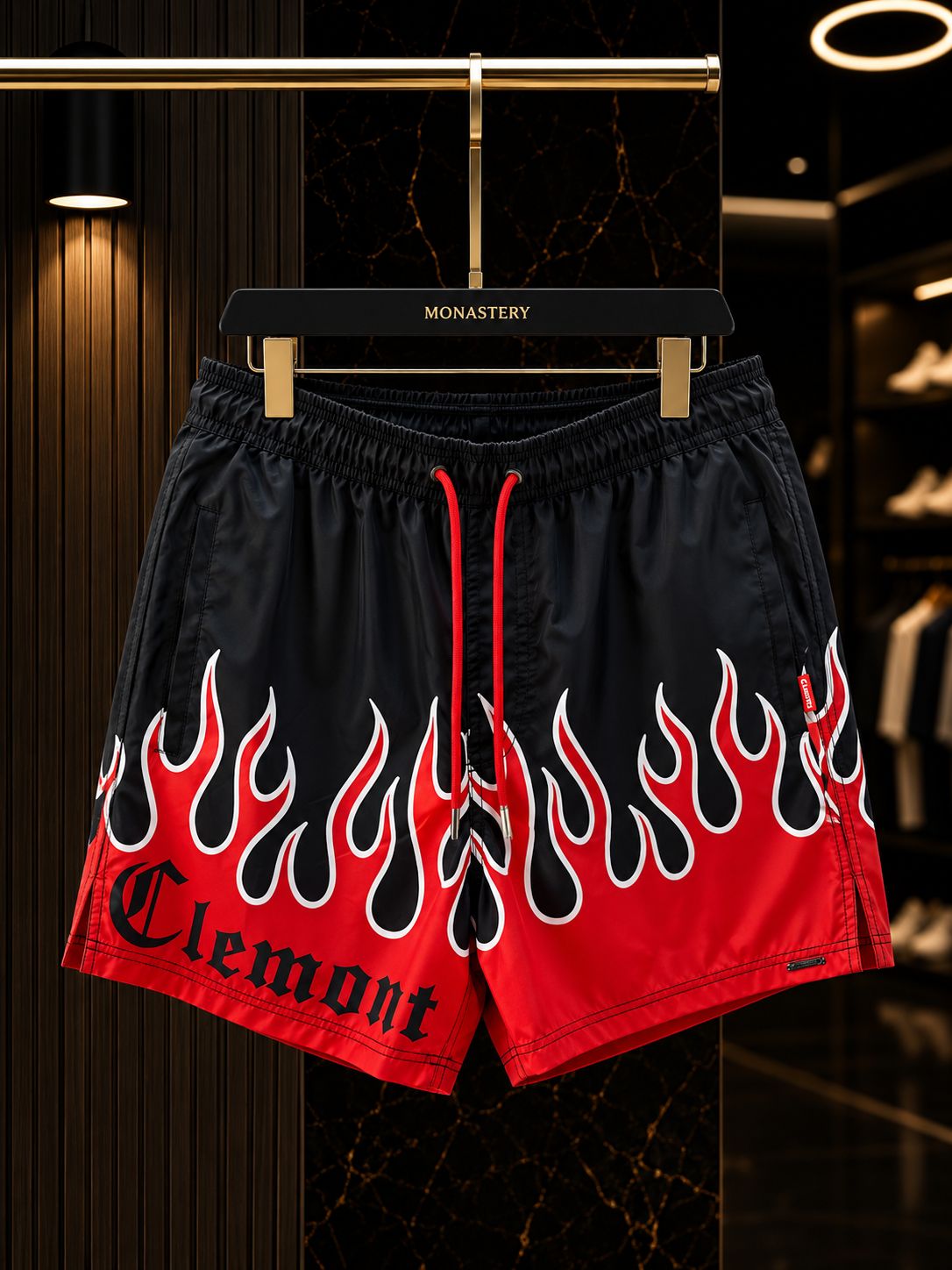 Short Clemont Llamas Rojo
